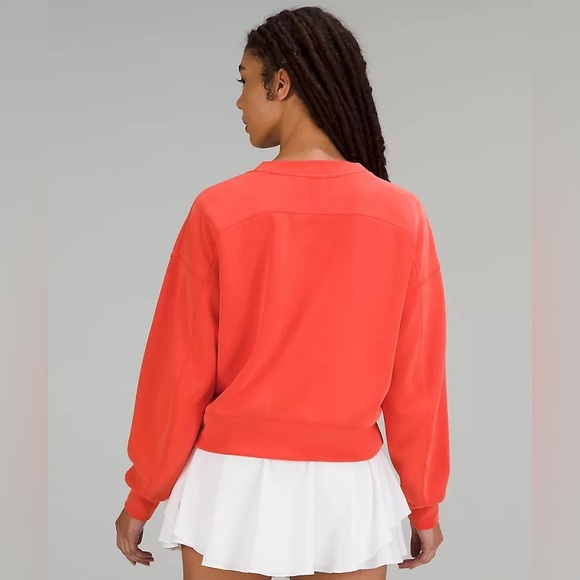 NWT Lululemon Softstreme Perfectly Oversized Cropped Crew - Picture 3 of 6